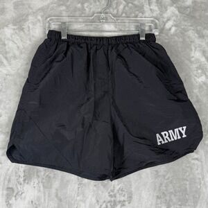 SOFFE ARMY Running Shorts Black Mens Medium Nylon Polyester Athletic Gym